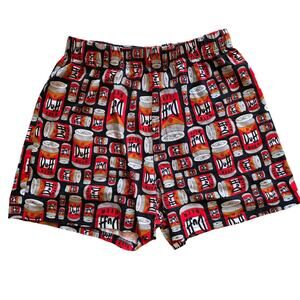 The Simpsons Duff Beer All Over Print Lounge Shorts Size M